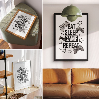 Wandposter Pads met sterrenmotief, moderne minimalistische stijl