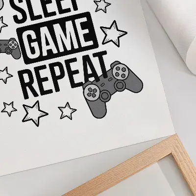 Wandposter met sterrenmotief in een moderne minimalistische stijl