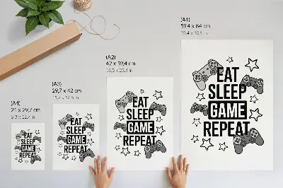 Wandposter met sterrenmotief in een moderne minimalistische stijl
