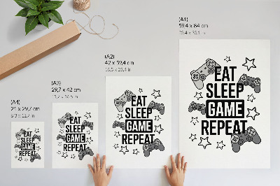 Wandposter Pads met sterrenmotief, moderne minimalistische stijl