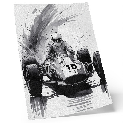 Poster Autodynamiek in contrast met racen