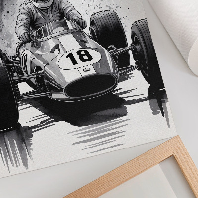 Poster Autodynamiek in contrast met racen