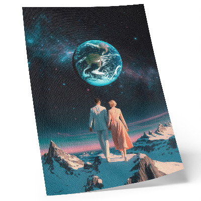 Wandposter Ruimte en mensen, schoonheid, ruimte, onbegrensde mogelijkheden