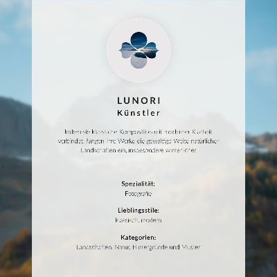Decoratieve poster Grijze, majestueuze bergen, een kalm meer