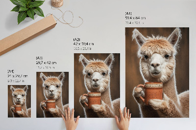 Wandposter Dierlijke nabijheid, warme bruine tinten