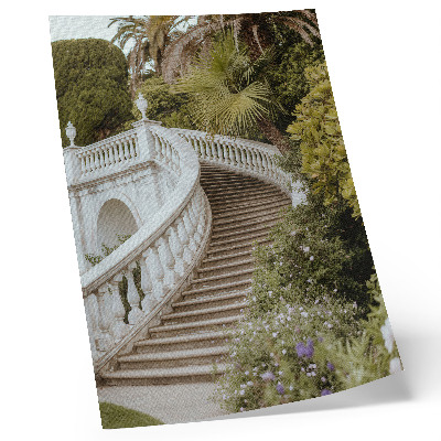 Decoratieve poster Elegante balustrade, klassiek groen, rustgevend