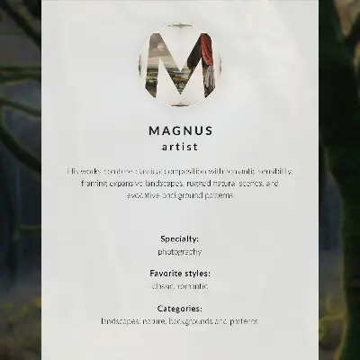 Decoratieve poster met een exotisch landschap van een palmboom en zee bij een pastelkleurige zonsondergang