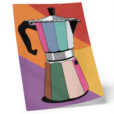Decoratieve poster Contrasterende kleuren, expressieve stijl, vruchtbare combinatie