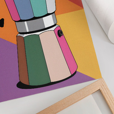 Decoratieve poster Contrasterende kleuren, expressieve stijl, vruchtbare combinatie