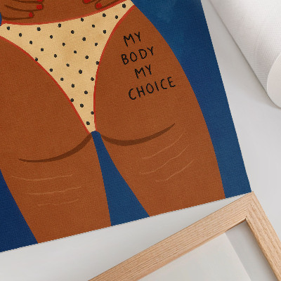 Wandposter Een modern beeld van vrouwelijke kracht