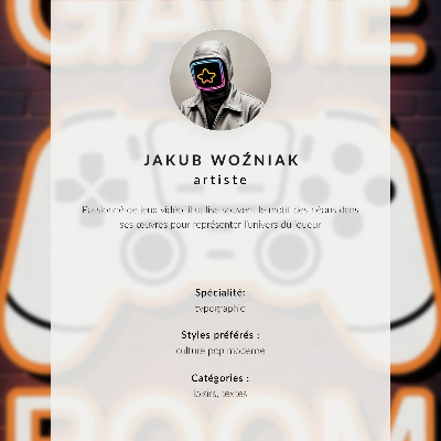 Decoratieve poster Neonreclamecontroller met zwarte achtergrond