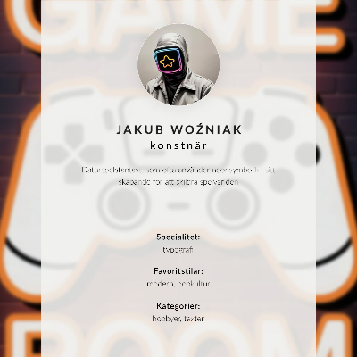 Decoratieve poster Neonreclamecontroller met zwarte achtergrond