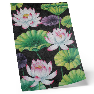 Decoratieve poster De schoonheid van de natuur: bloemen en groene bladeren.