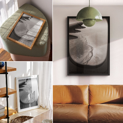 Wandposter Vluchtperspectief minimalistische sfeer natuur