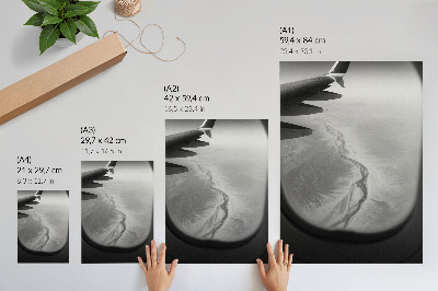 Wandposter Vluchtperspectief minimalistische sfeer natuur