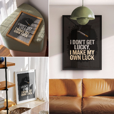 Poster Motiverende slogan: minimalistisch design