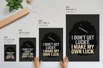 Poster motiverende slogan met minimalistisch design