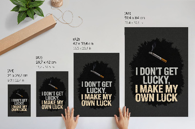 Poster Motiverende slogan: minimalistisch design