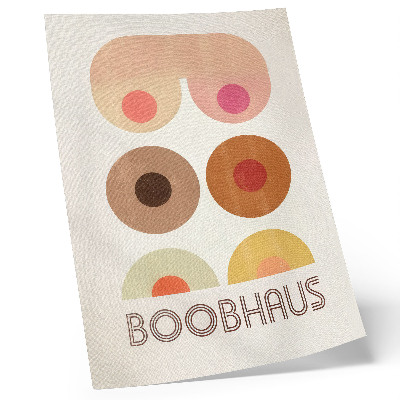 Decoratieve poster Boobhaus Bauhaus-stijl grafische vormgeving