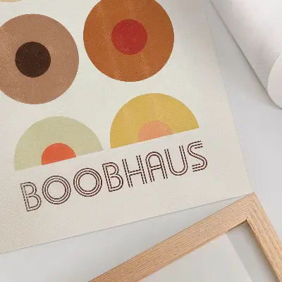 Boobhaus Bauhaus-stijl grafische poster decoratieve wanddecoratie