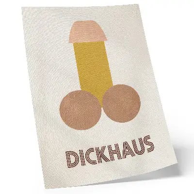Wandposter grafische vormgeving in Bauhaus-stijl van Dickhaus