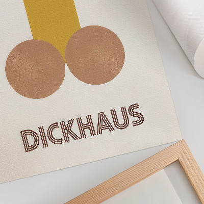 Wandposter Dickhaus Bauhaus-stijl grafische vormgeving