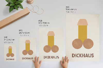 Wandposter Dickhaus Bauhaus-stijl grafische vormgeving