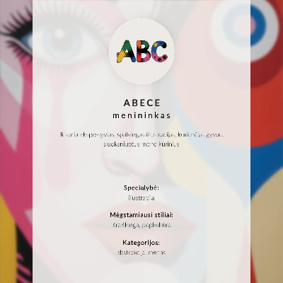 Poster Paddenstoelgeometrie tekst moderniteit