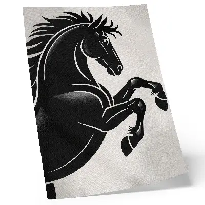 Poster zwart-wit contrast met een moderne dynamiek