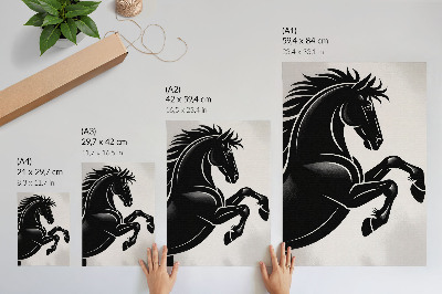 Poster Zwart-wit contrast, moderne dynamiek