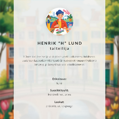 Decoratieve poster Kleurrijke gebouwen, kalm water, mild klimaat
