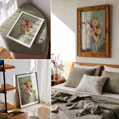 Decoratieve poster Pastel bloemen natuur boho elegantie harmonie