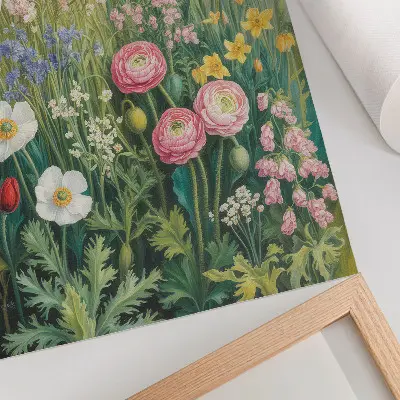 Wandposter met een explosie van kleuren vol leven en energie