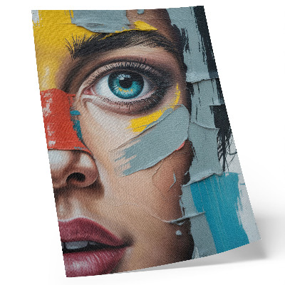 Poster Bewegende abstractie, energieke kleuren, diverse texturen