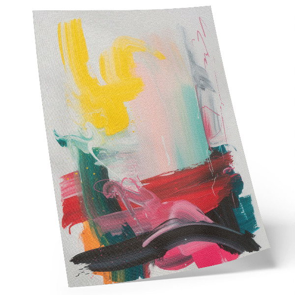 Wandposter Dynamische kleuren vol emotie en beweging.