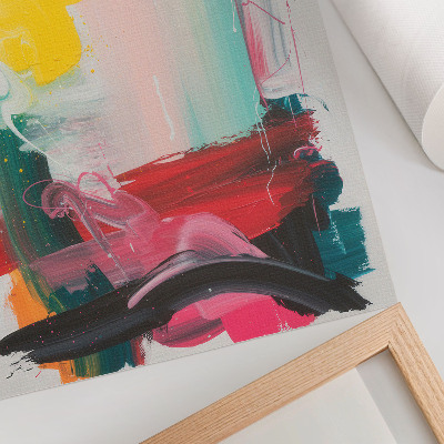 Wandposter Dynamische kleuren vol emotie en beweging.