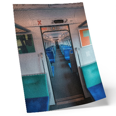 Wandposter Modern interieur met geometrische vormgeving en harmonie.