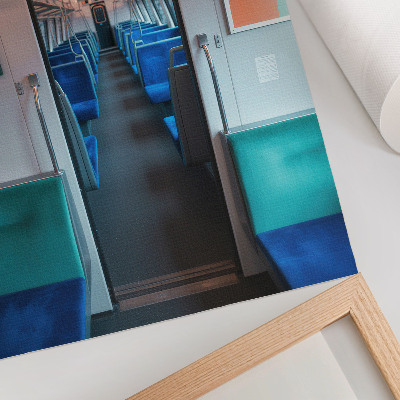Wandposter Modern interieur met geometrische vormgeving en harmonie.