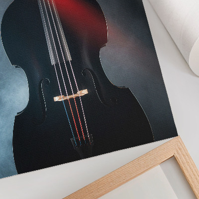 Decoratieve poster Donkere achtergrond, rode accenten, contrast