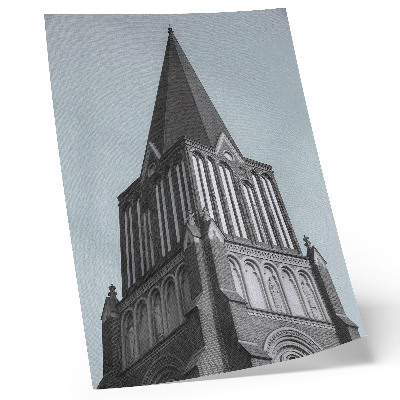 Decoratieve poster Torenhoge, gotische winkelruimte