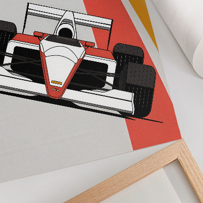 Decoratieve poster Dynamische raceauto's, modern circuit