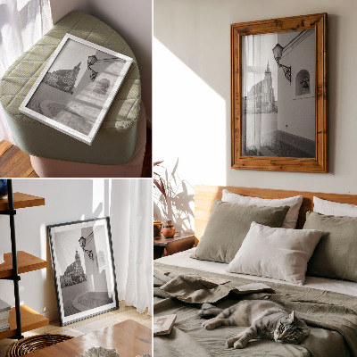 Decoratieve poster Zwart-witte architectuur, elegantie, symmetrie