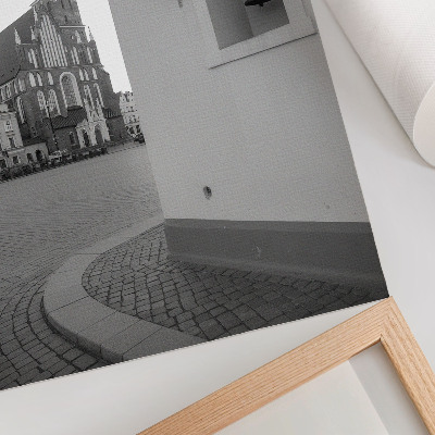 Decoratieve poster Zwart-witte architectuur, elegantie, symmetrie
