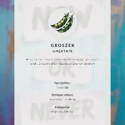 Wandposter met dynamische kleuren en een inspirerende tekst in een moderne uitvoering