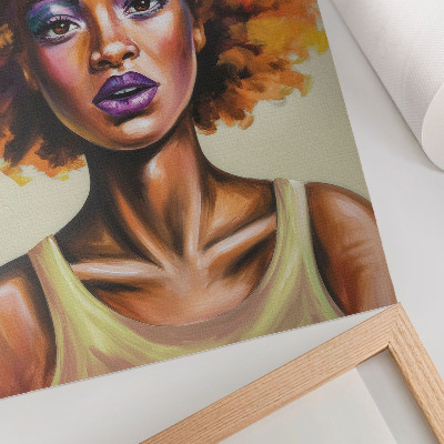 Decoratieve poster Levendige kleuren, expressieve figuur, sterke gelaatsuitdrukking