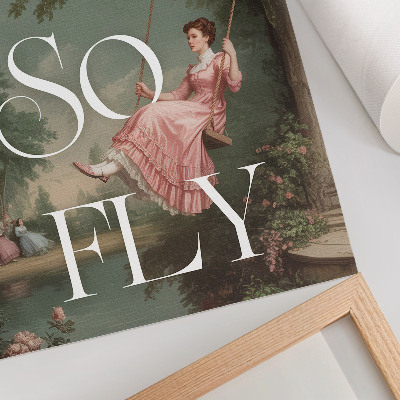 Decoratieve poster Retrostijl, natuur en elegantie