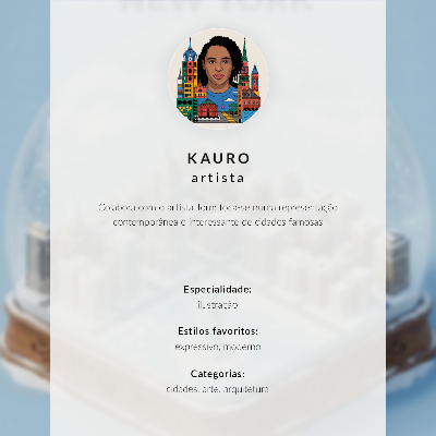 Poster Een miniatuurpanorama van Wenen in een glazen bol.