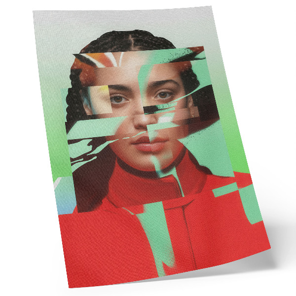 Wandposter Een gefragmenteerd beeld van de popart-moderniteit.