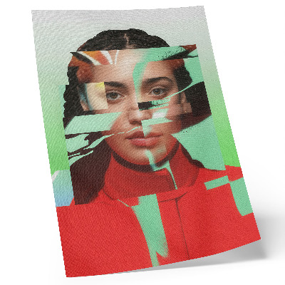 Wandposter Een gefragmenteerd beeld van de popart-moderniteit.
