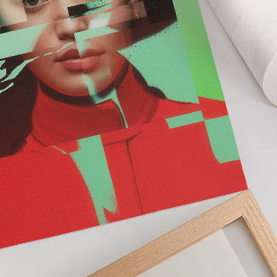 Wandposter Een gefragmenteerd beeld van de popart-moderniteit.